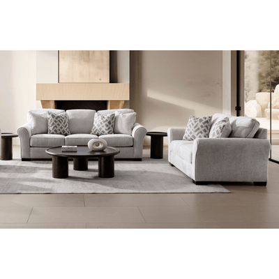 Dillon Grey Living Room Set ( Sofa + Loveseat) - Al Rugaib Furniture