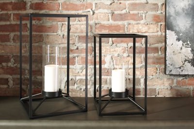 Dimtrois Lantern (Set of 2)(A2000133) chandeliers| Ashley Homestore