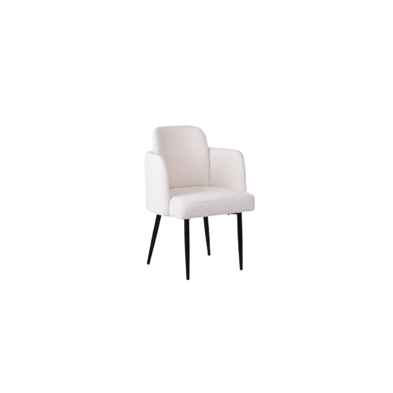 Dine Dining chair – bouclé with straight back Dining Chair| Otath