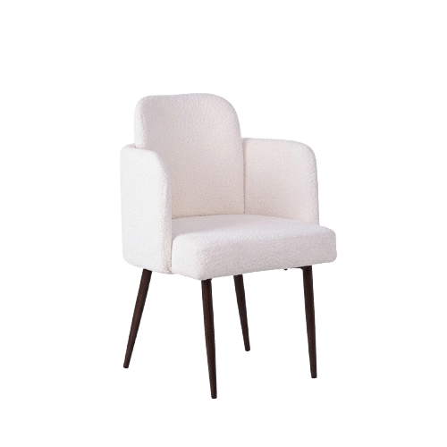 Dine Dining chair – bouclé with straight back Dining Chair| Otath