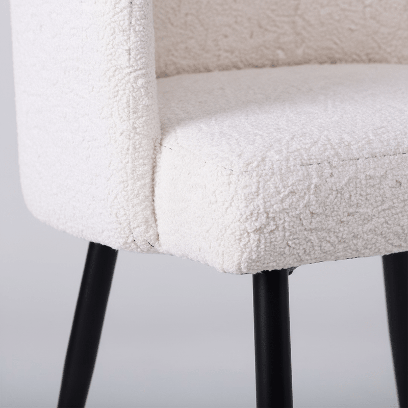 Dine Dining chair – bouclé with straight back Dining Chair| Otath