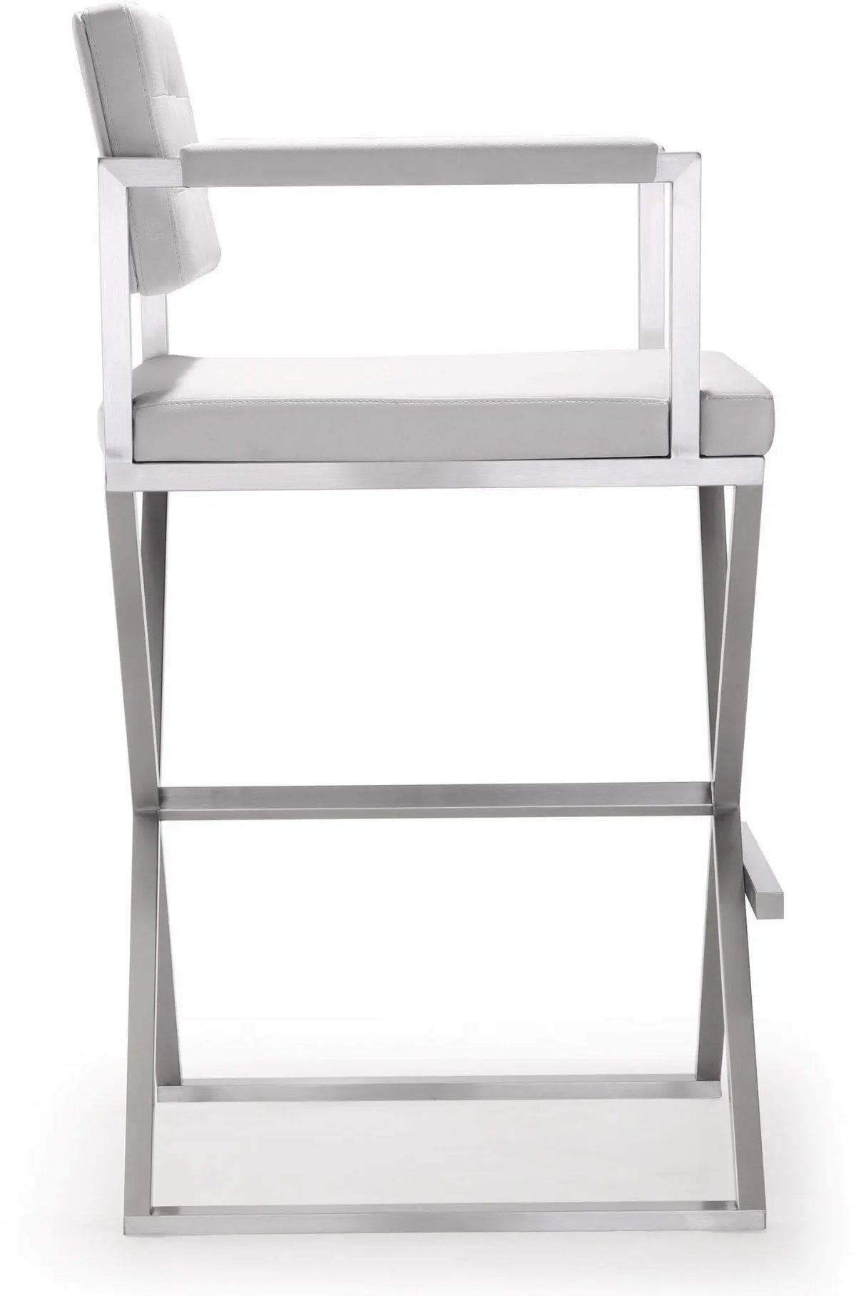 Director White Steel Barstool Counter Stools| TOV
