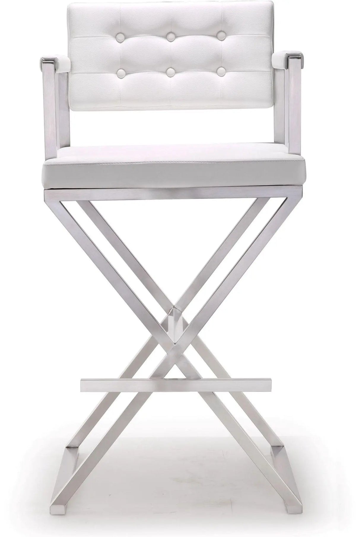 Director White Steel Barstool Counter Stools| TOV