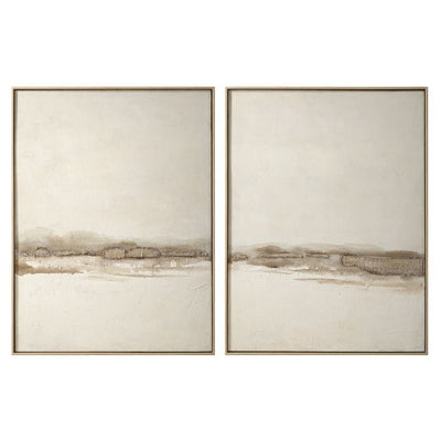 DISTANT HILLS Hand Painted Canvas S/2 - Al Rugaib Furniture