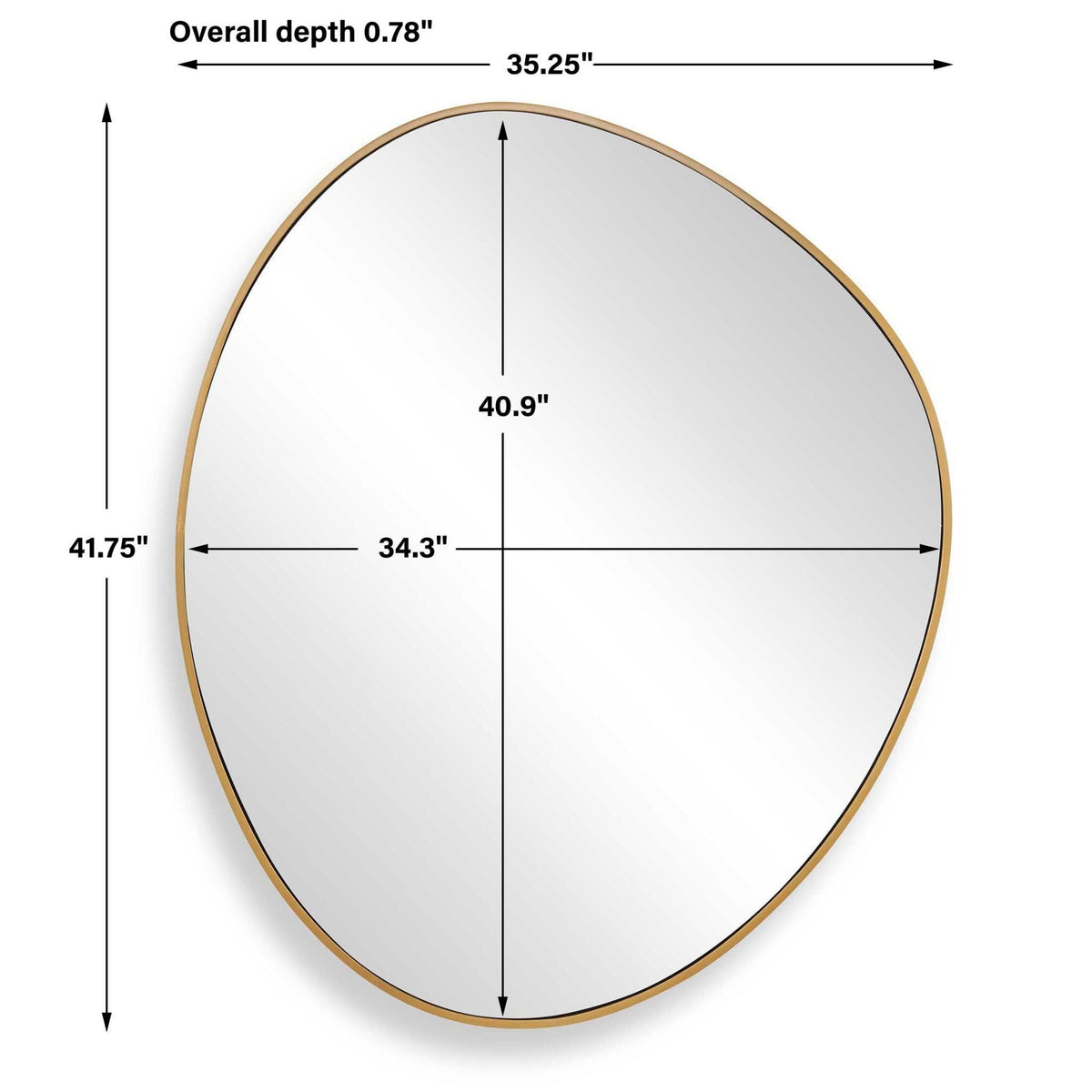 Distort Antique Brass Mirror Mirrors| Uttermost