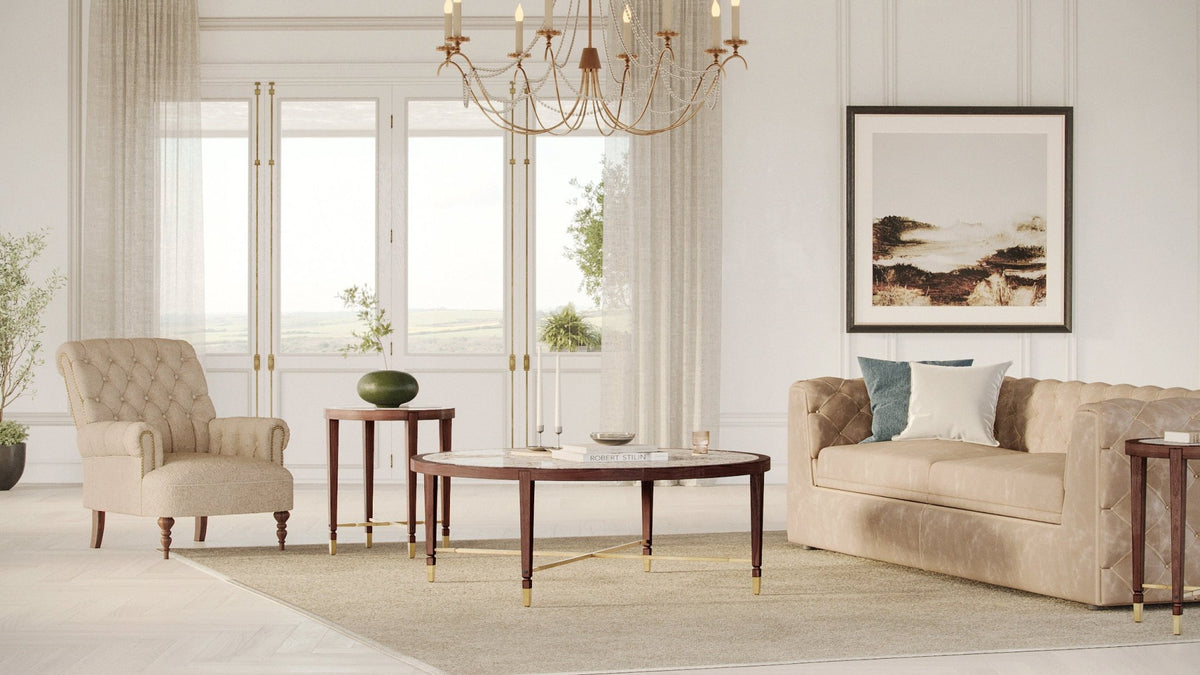 Diwan Round Accent Table End Tables| AlRugaib Furniture