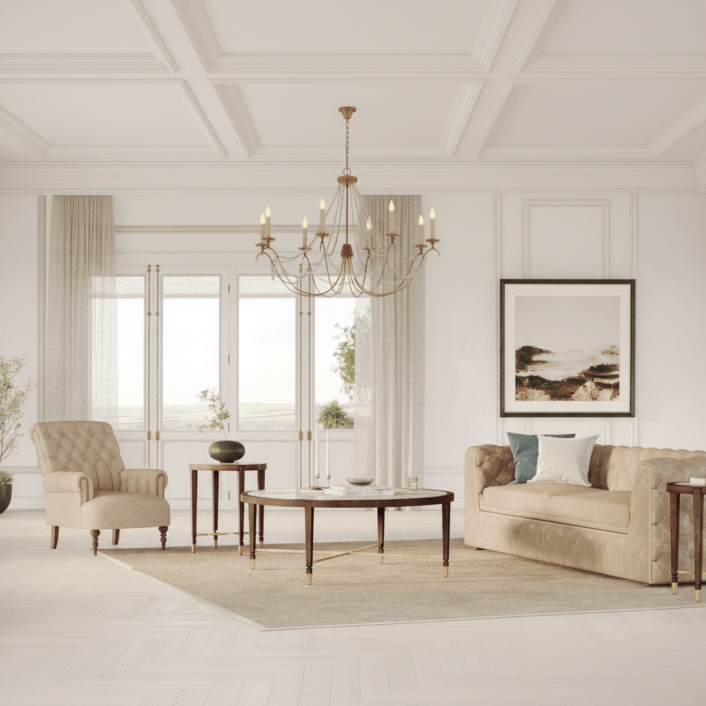 Diwan Round Coffee Table Coffee Tables| AlRugaib Furniture