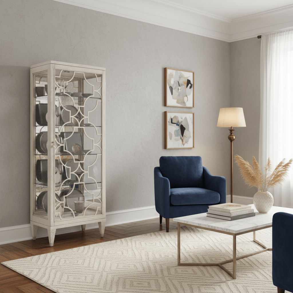 DOMAINE BLANC CURIO Cabinets & Chests| Bernhardt