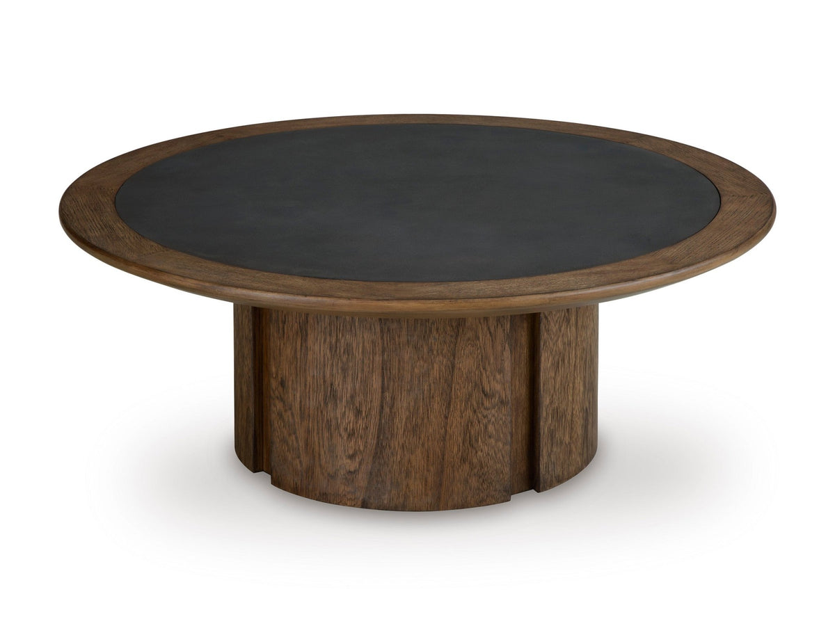 Dontayne Round Cocktail Table Coffee Tables| Ashley Homestore
