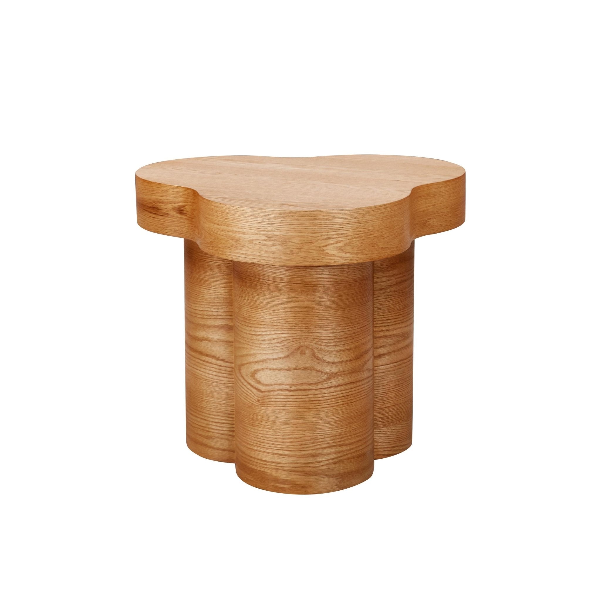 Dora Natural Oak Side Table End Tables| TOV