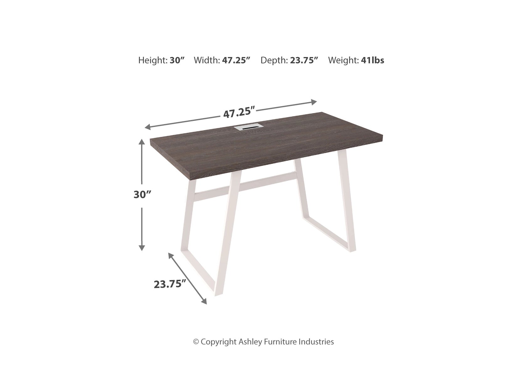 Dorrinson 47" Home Office Desk Office Desks| Ashley Homestore