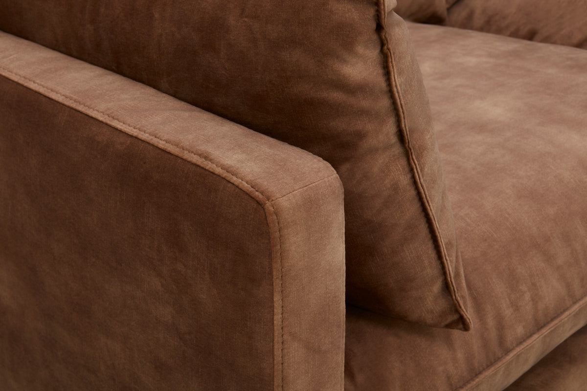 Bologna Brown 1.5 Seater With Left Arm