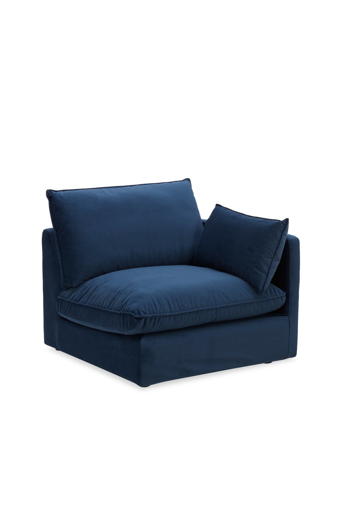 Bologna Navy 1.5 Seater With Right Arm