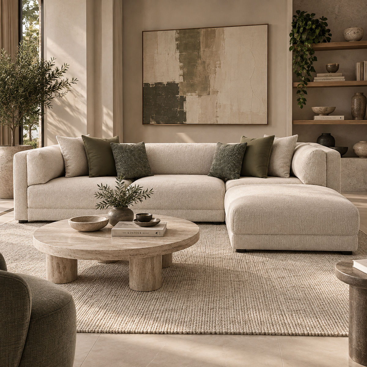 Meryl Beige Sectional Set
