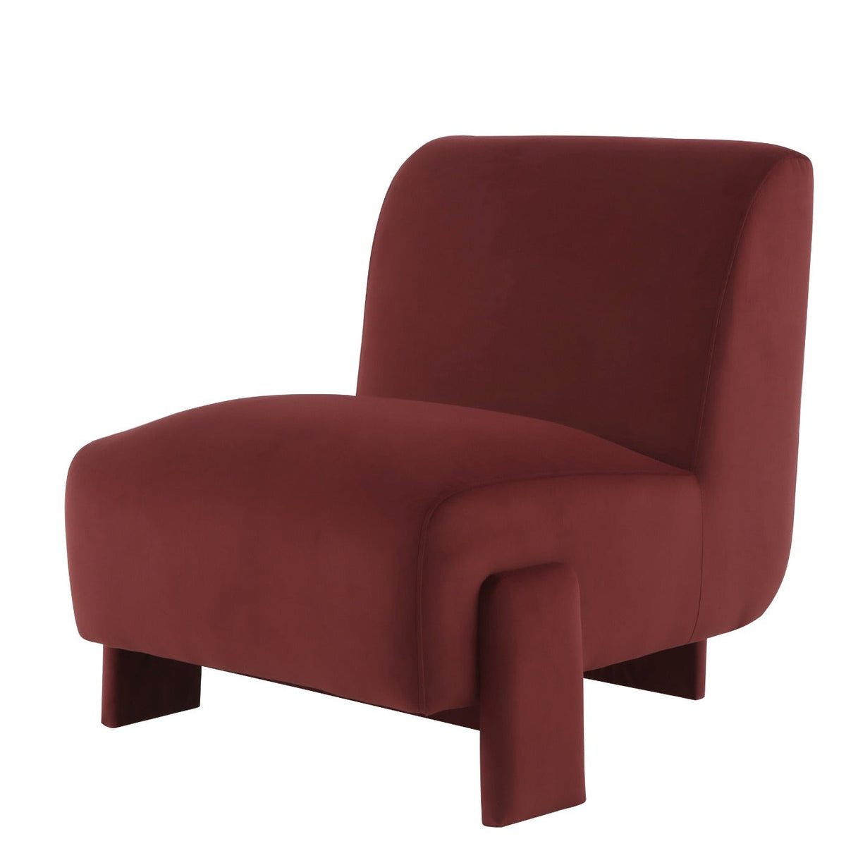 Meryl Red Accent Chair (73cm) - Fabric: OLBY -12