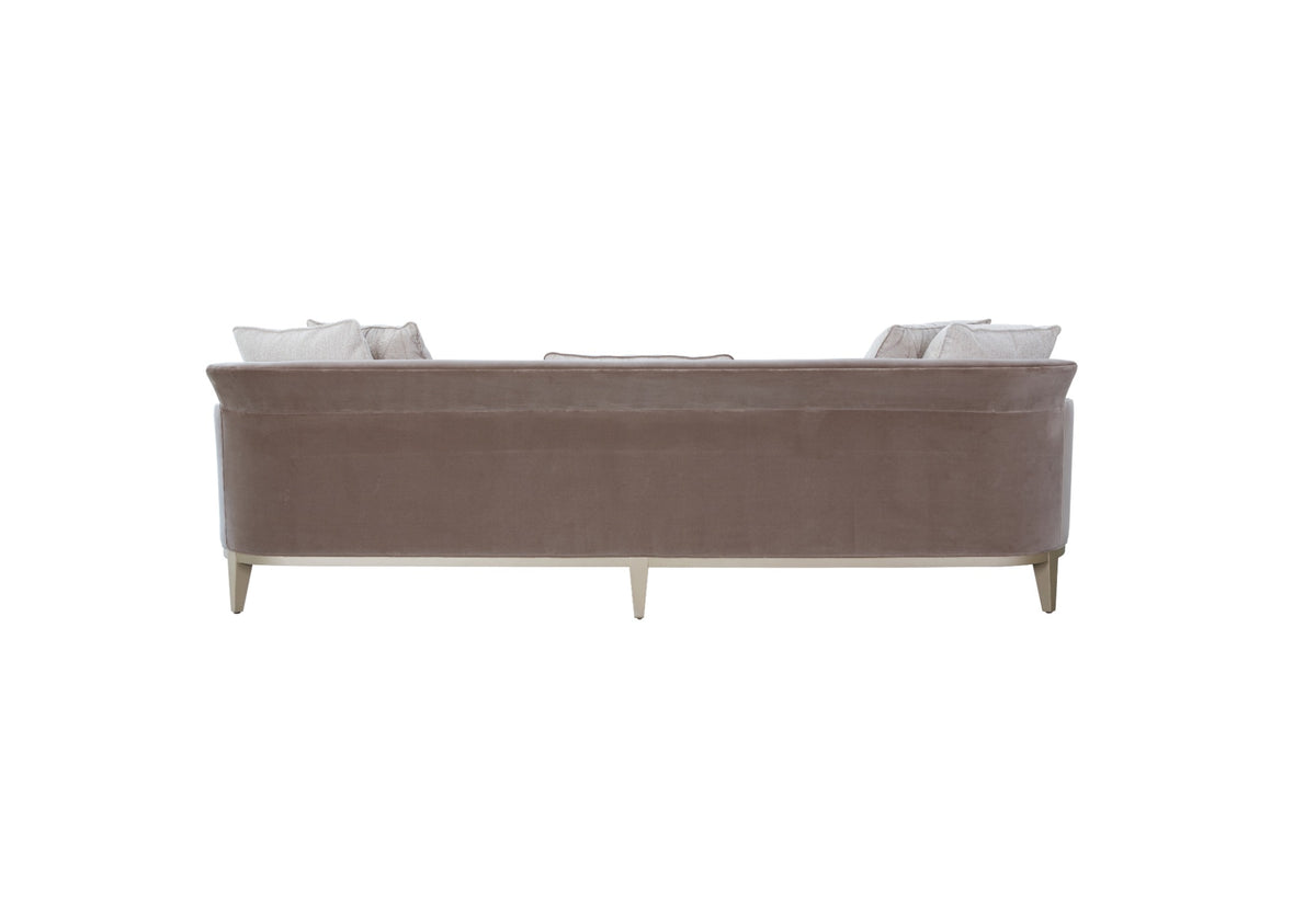 AlReem Mocha Velvet Sofa 279cm