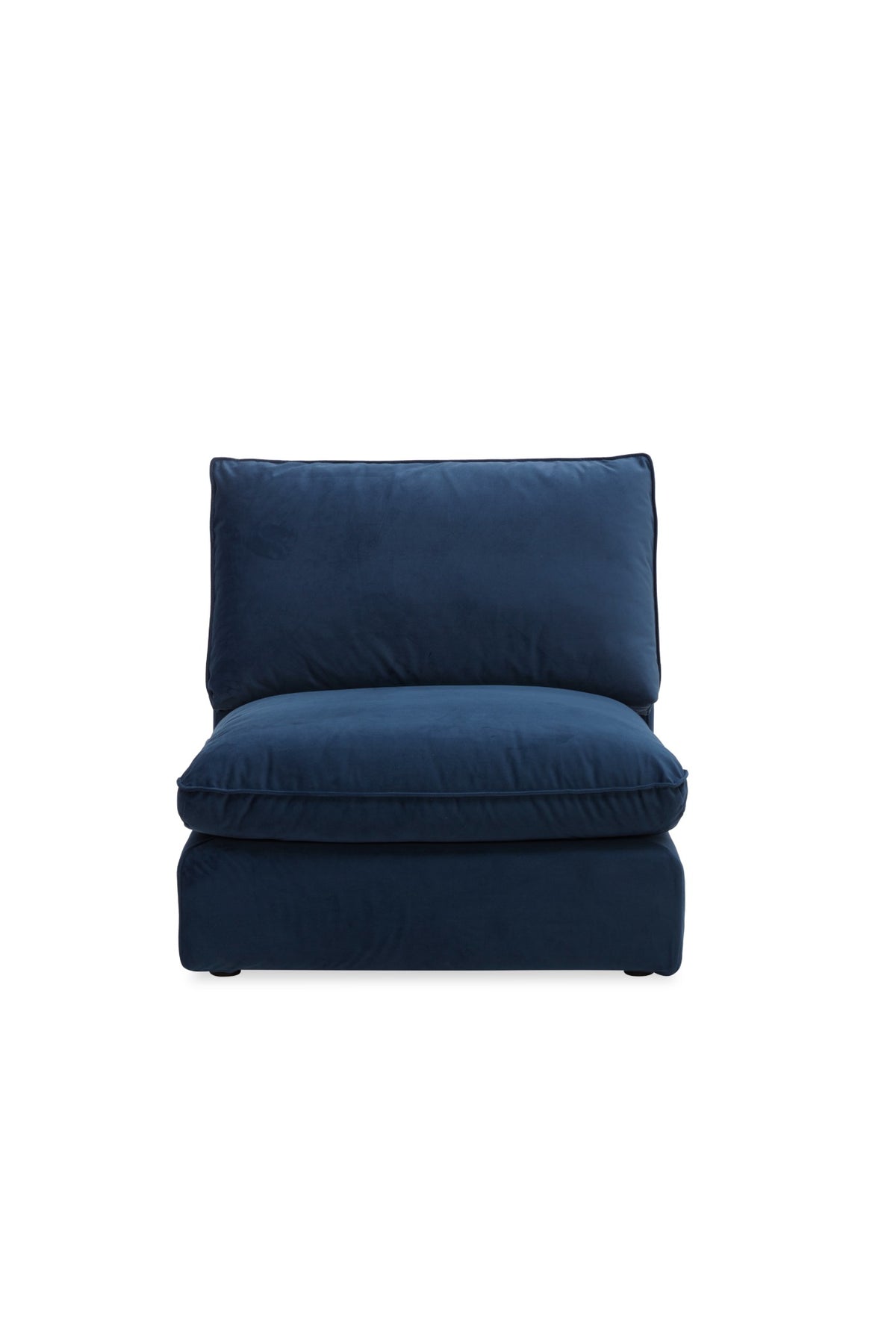 Bologna Navy 1.5 Seater Armless