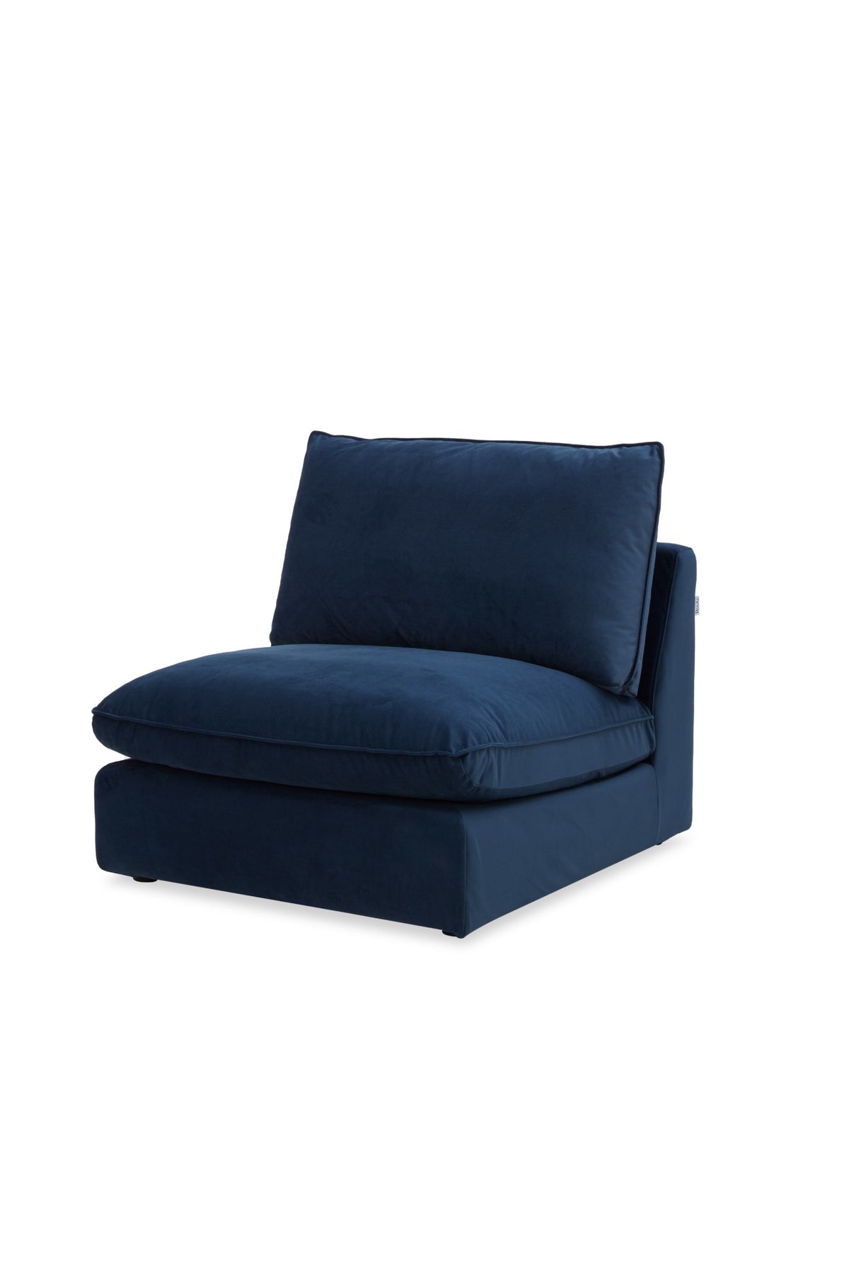 Bologna Navy 1.5 Seater Armless