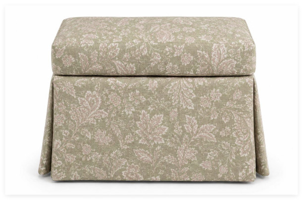Alpine Retreat Green Ottoman