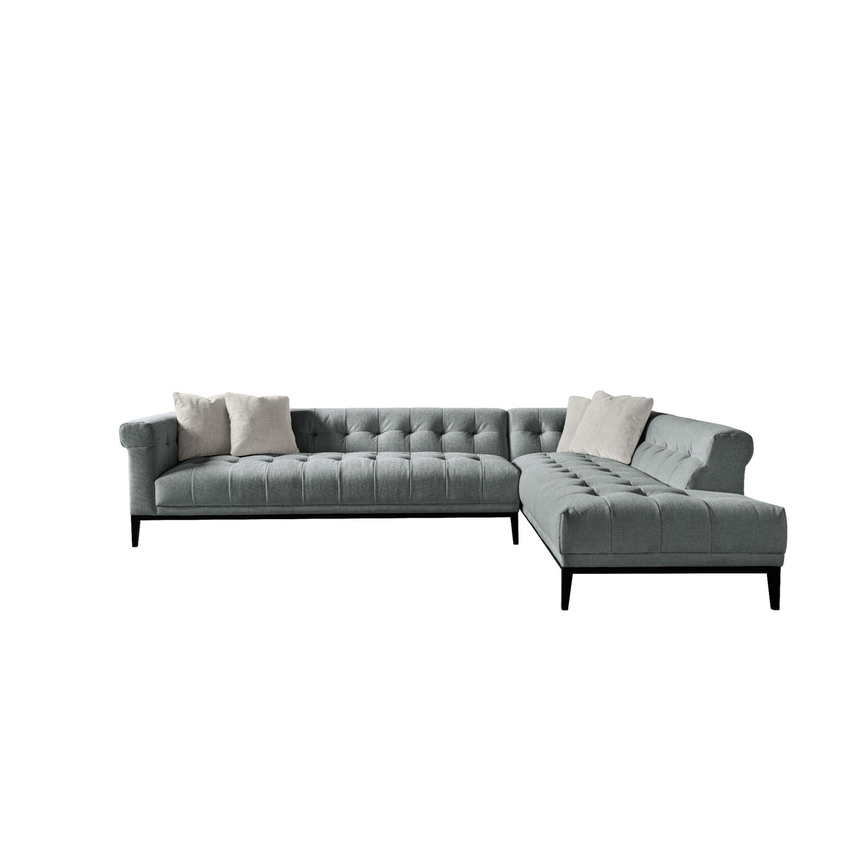 Agate Sage Green Sectional Raf