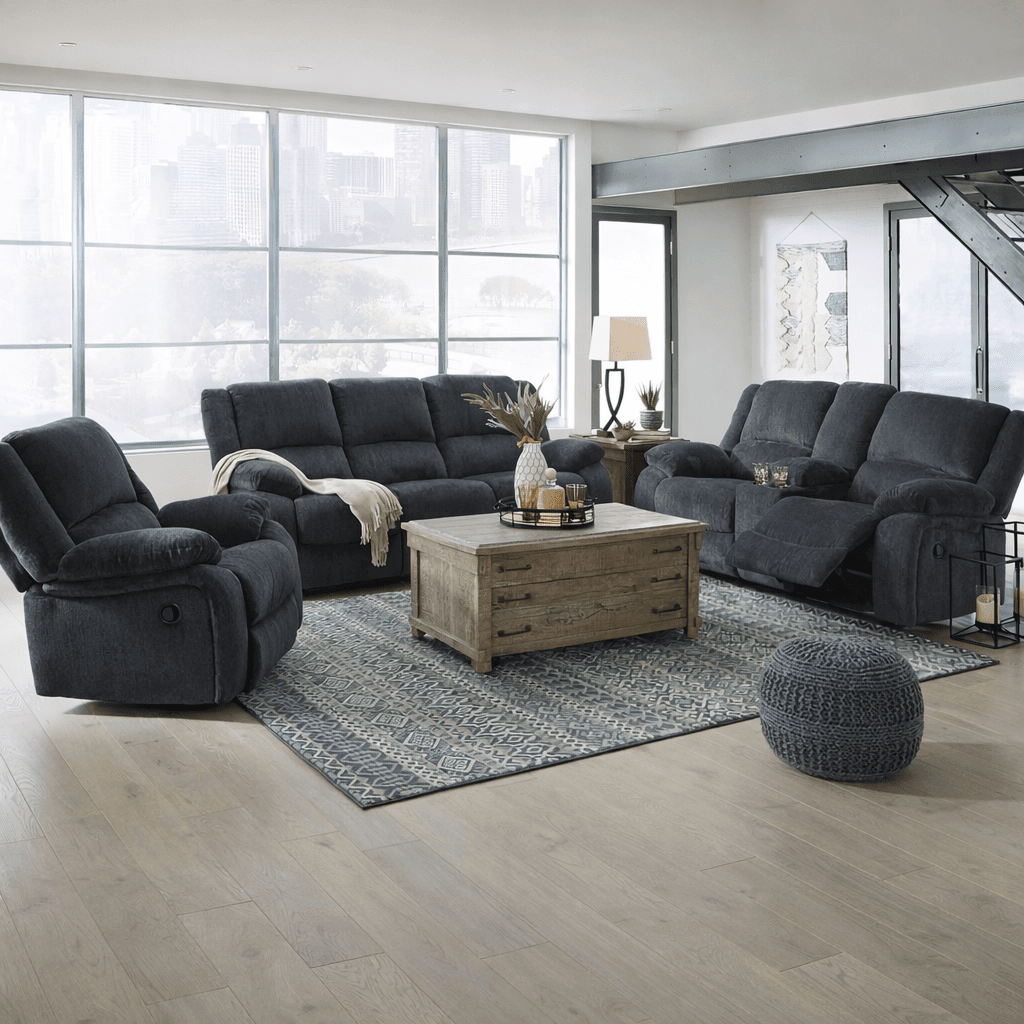 Draycoll Reclining Sofa & Loveseat with Free Recliner Recliners| Ashley Homestore