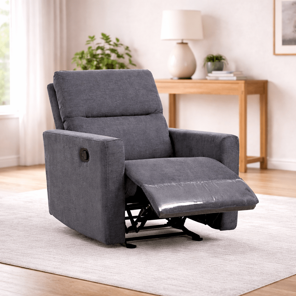 Dream Charcoal Manual Recliner Recliners| Roots Furniture