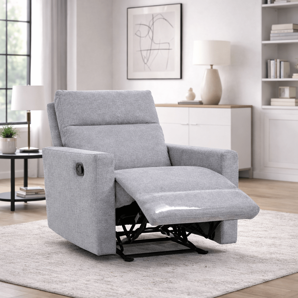 Dream Grey Manual Recliner Recliners| Roots Furniture