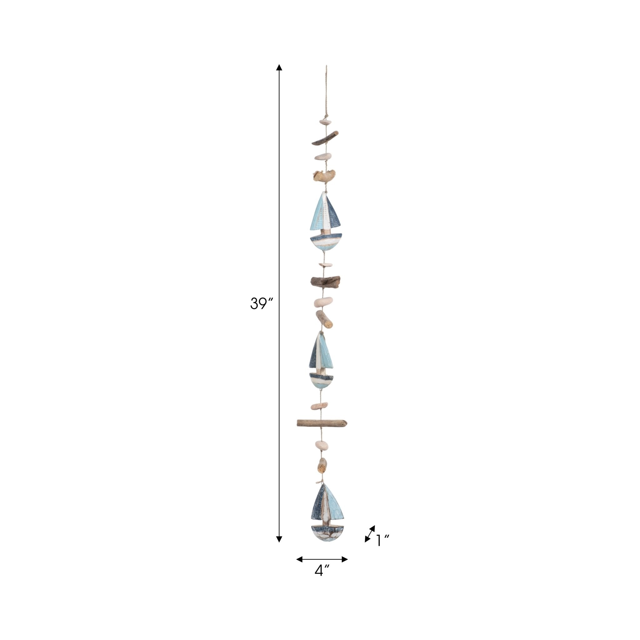 DRIFTWOOD, 39"L BOAT HANGINGS, MULTI | Sagebrook Home