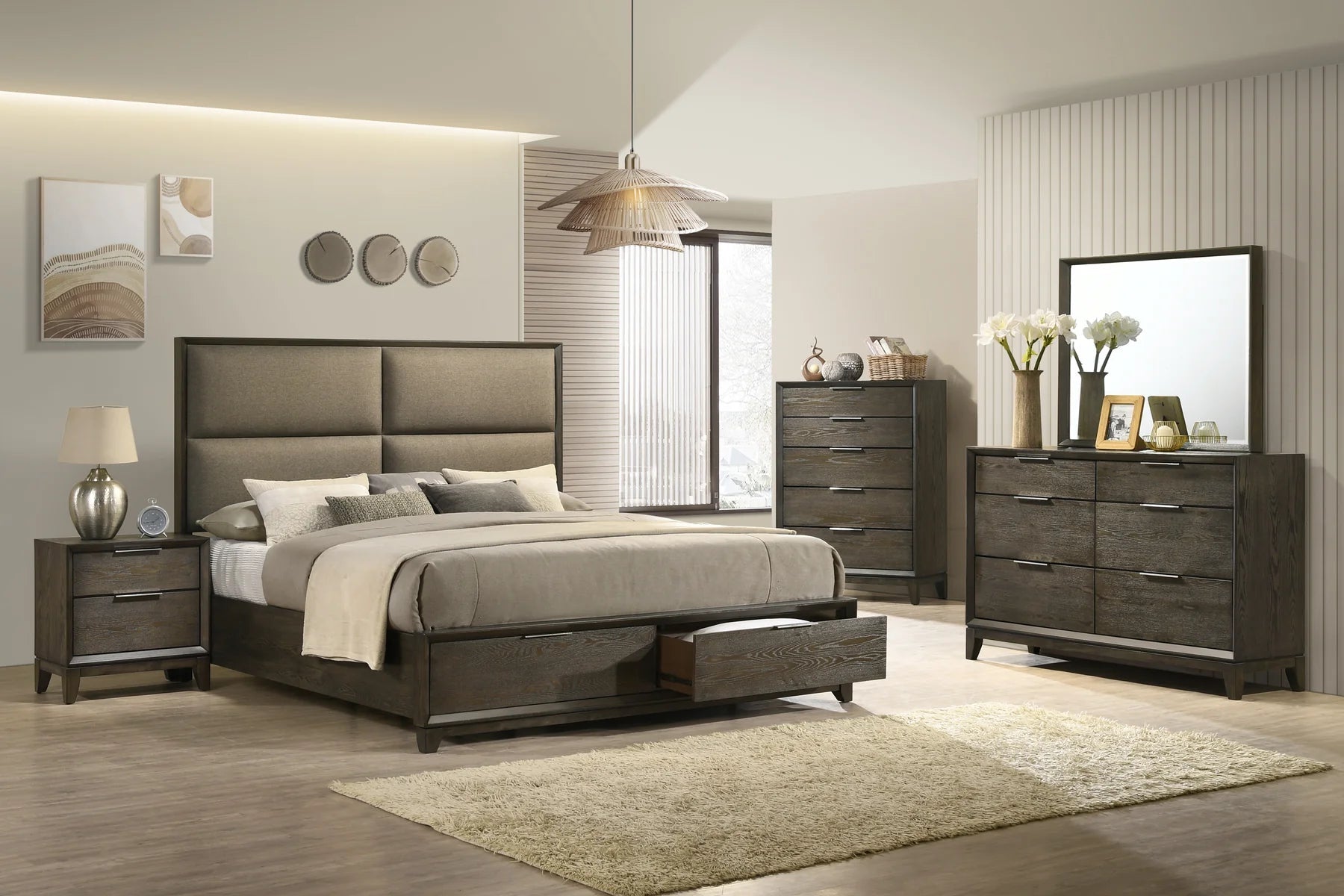 Driftwood Charm King Bed Beds| Roots Furniture