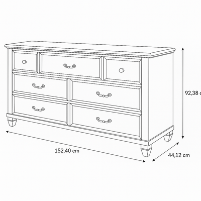 Driftwood Dream Suite Dresser - Al Rugaib Furniture