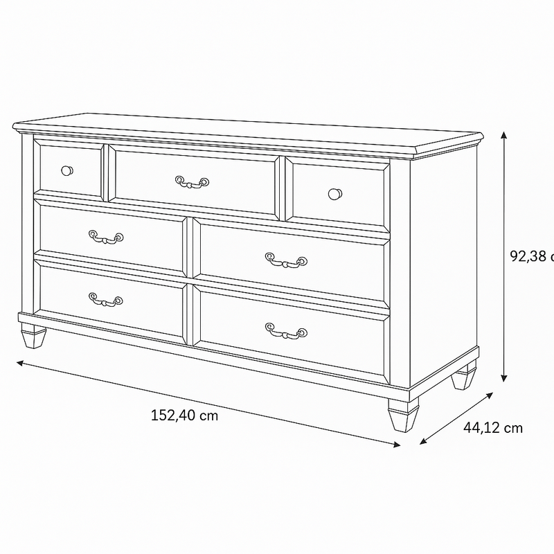 Driftwood Dream Suite Dresser - Al Rugaib Furniture