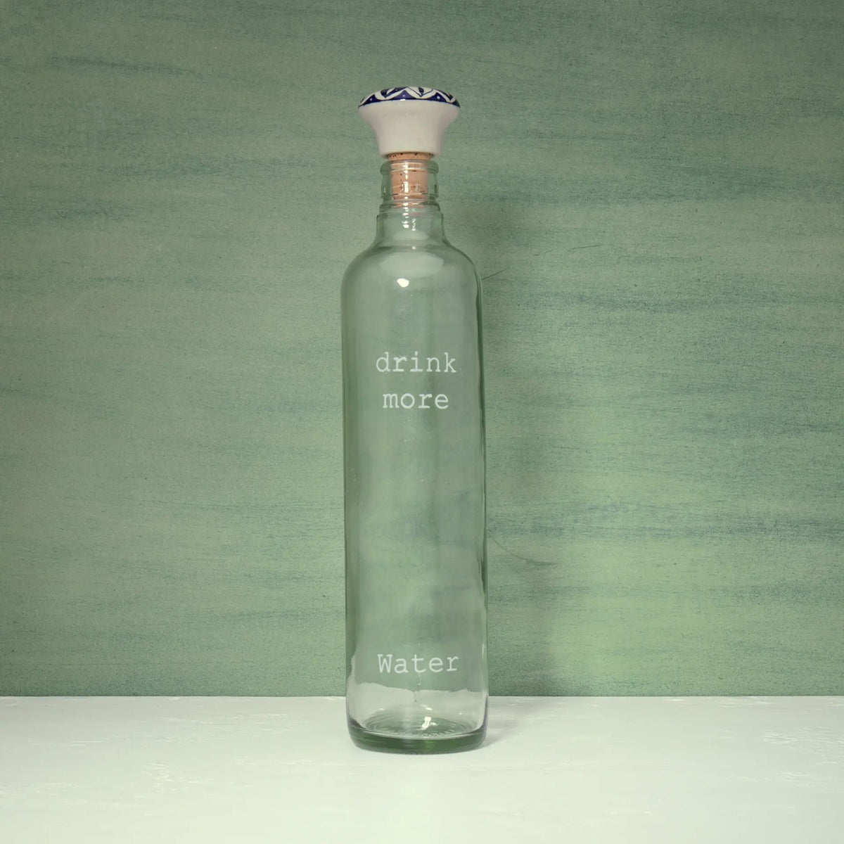 Drink More Glass Water Bottle Set of Two Bottles & Containers| Roots Furniture