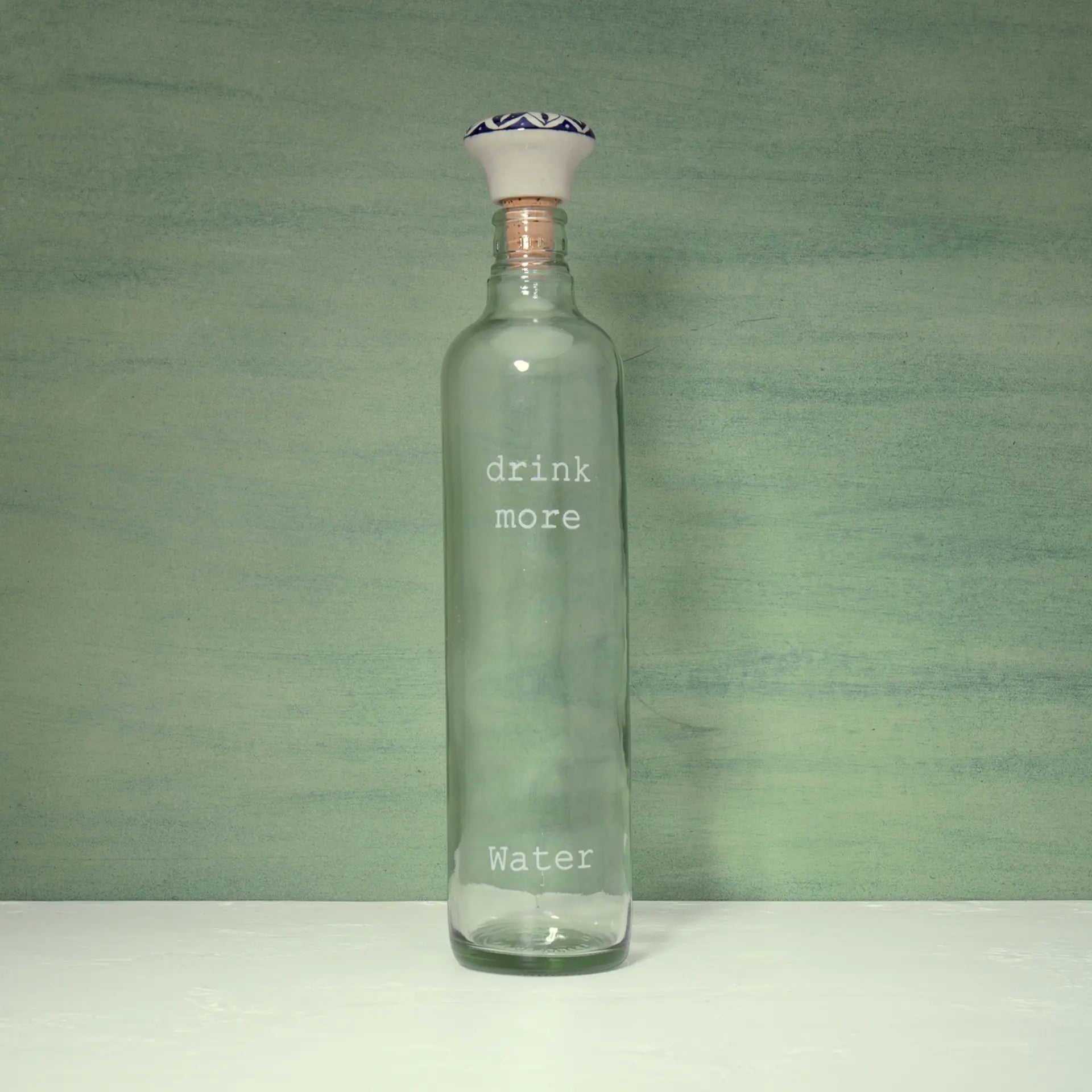 Drink More Glass Water Bottle Set of Two Bottles & Containers| Roots Furniture
