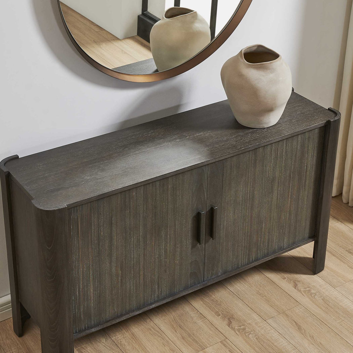 Drury 2 Door Dark Gray Cabinet Cabinets & Chests| Uttermost