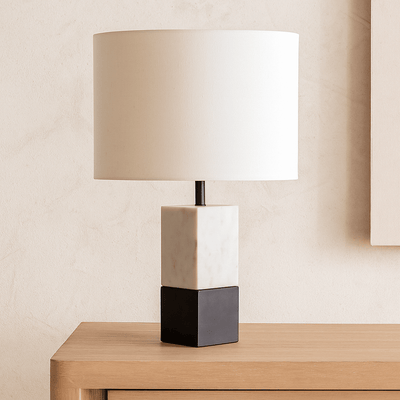 Dual Table Lamp Black - Al Rugaib Furniture