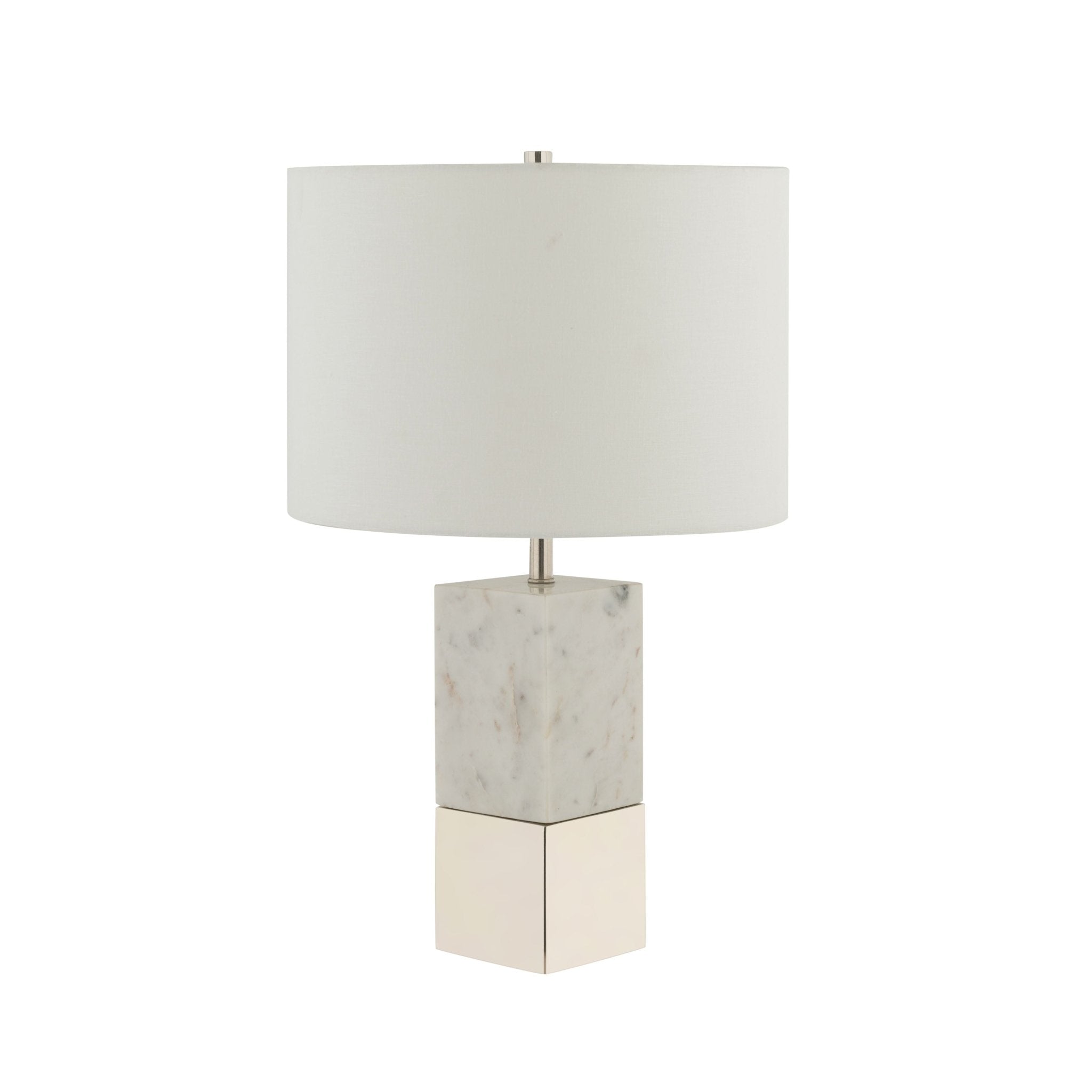 Dual Table Lamp Silver Table Lamps| AlRugaib Furniture