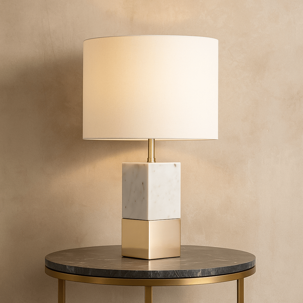 Dual Table Lamp Silver Table Lamps| AlRugaib Furniture