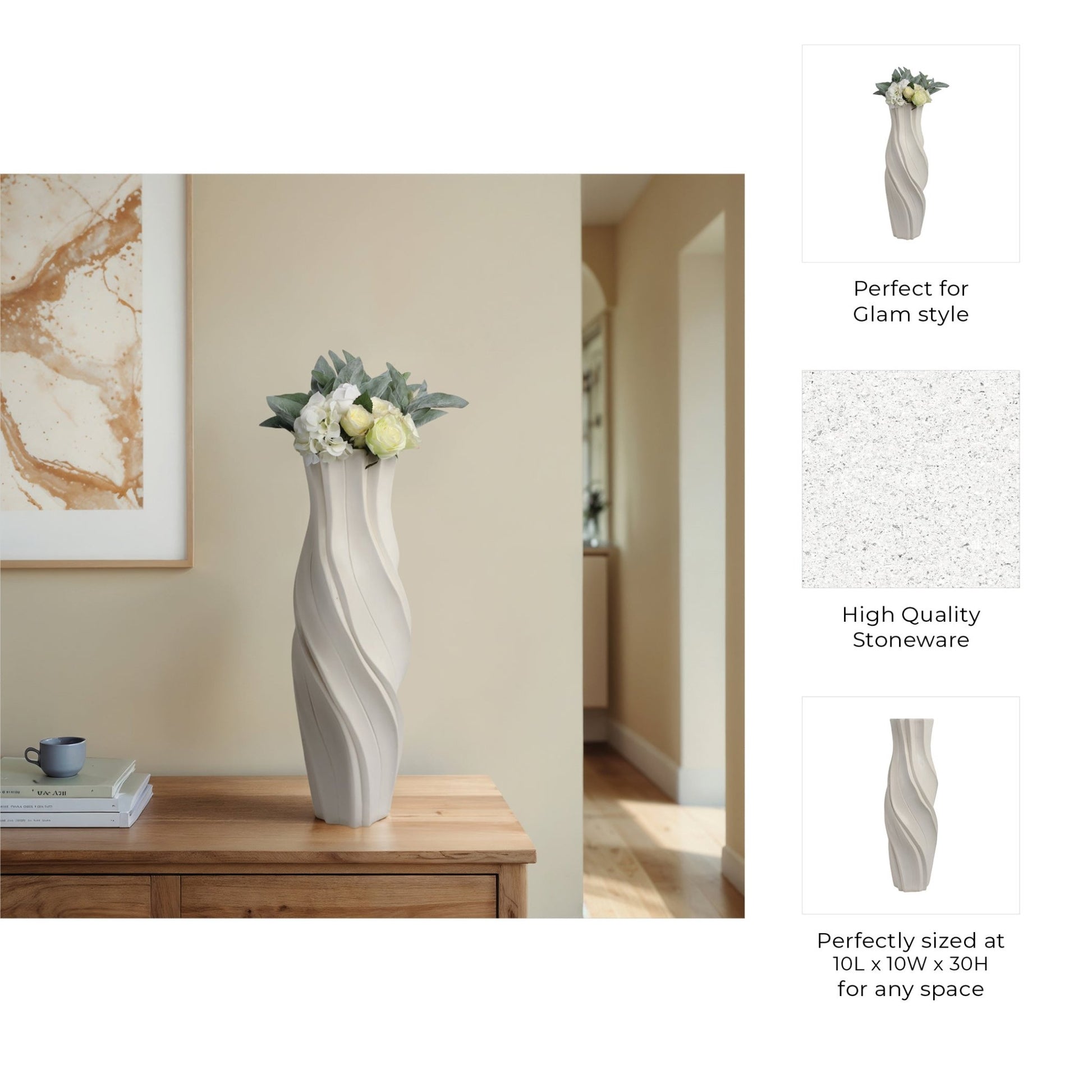 Dubuque Cer Vase Vases and Jars| Sagebrook Home