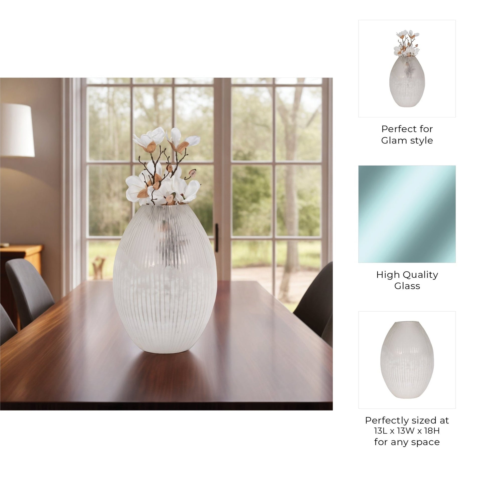 DULCET GLASS VASE Vases and Jars| Sagebrook Home