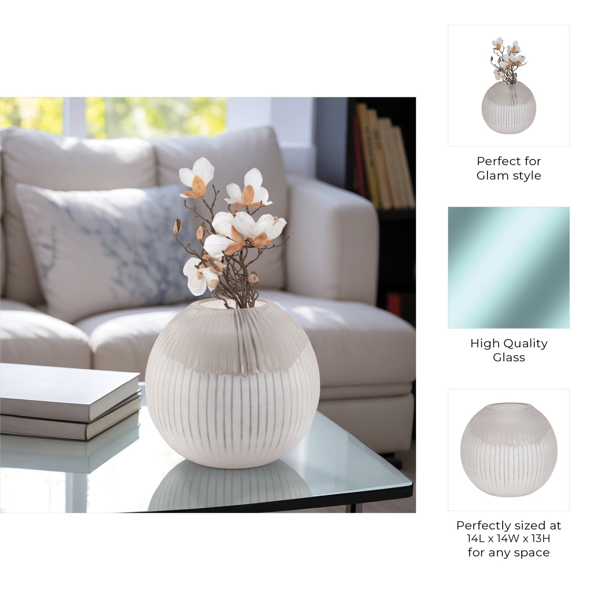 DULCET GLASS VASE Vases and Jars| Sagebrook Home