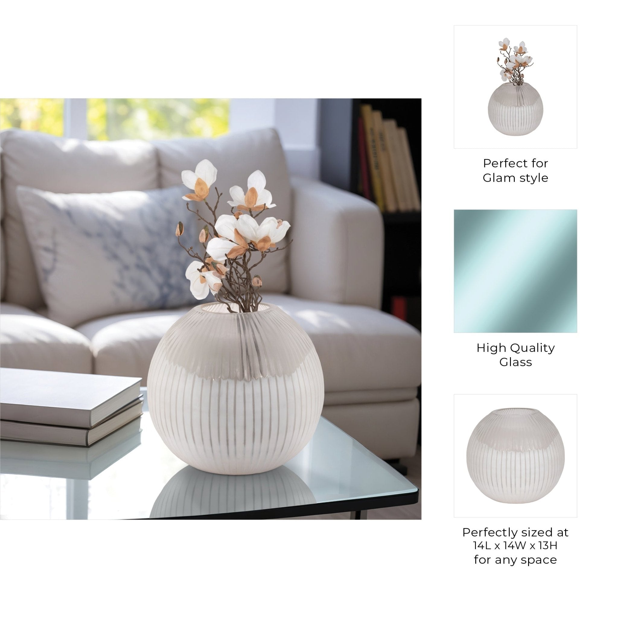 DULCET GLASS VASE Vases and Jars| Sagebrook Home