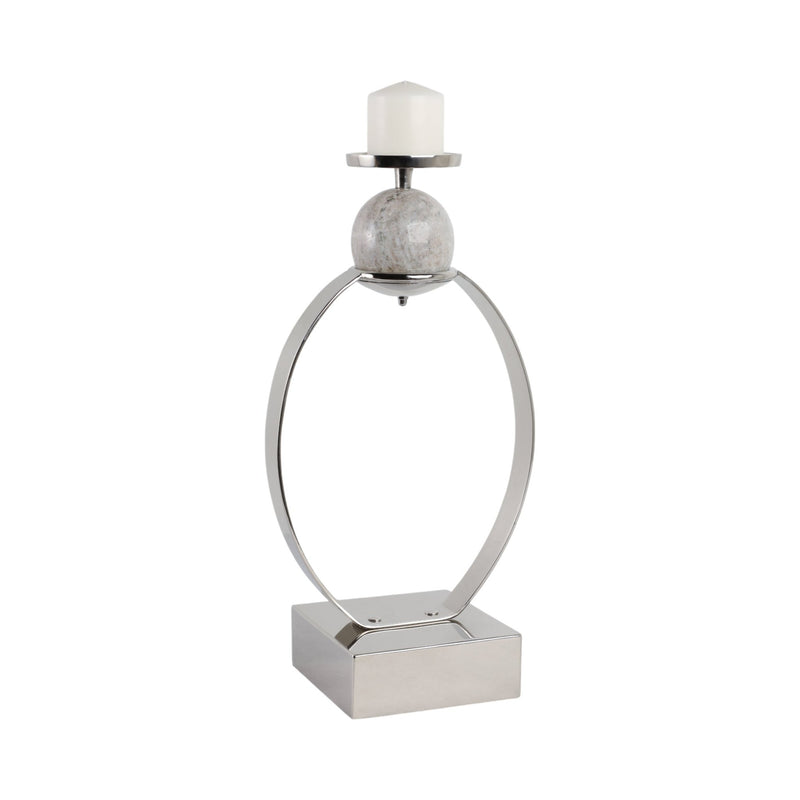 durant Smal Candle Holder W/marble Sphere - Al Rugaib Furniture