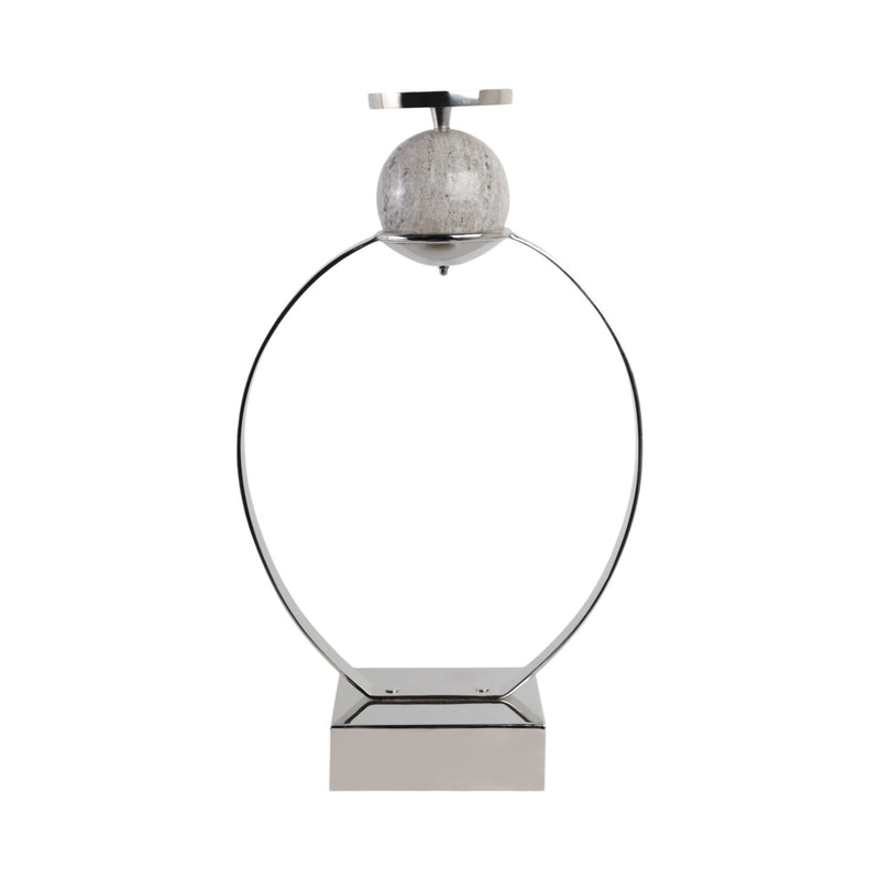 durant Smal Candle Holder W/marble Sphere - Al Rugaib Furniture