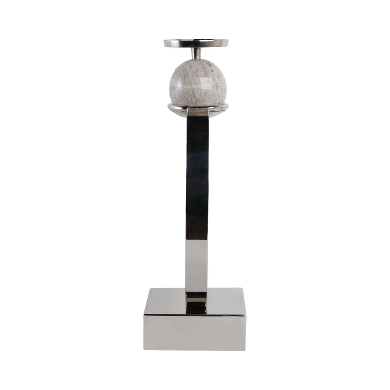 durant Smal Candle Holder W/marble Sphere - Al Rugaib Furniture