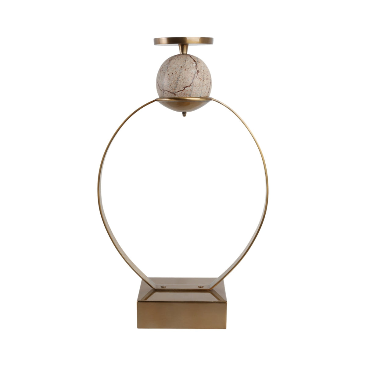 durant Smal Candle Holder W/marble Sphere Candle Holders| Sagebrook Home