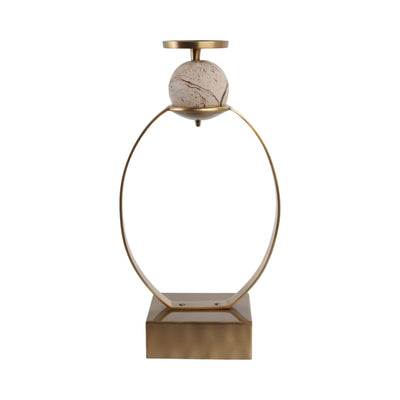 durant Smal Candle Holder W/marble Sphere - Al Rugaib Furniture