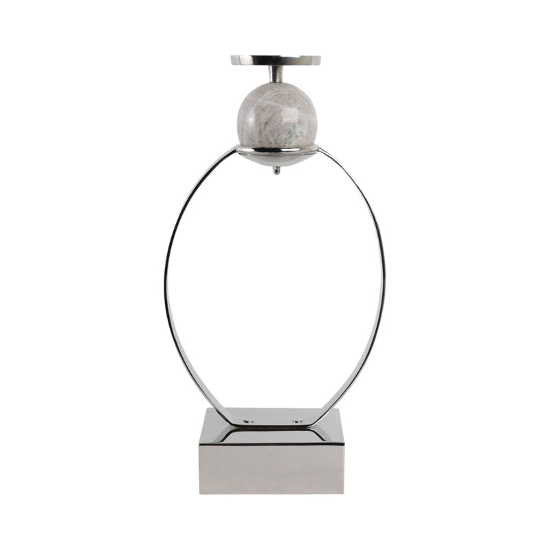 durant Smal Candle Holder W/marble Sphere - Al Rugaib Furniture