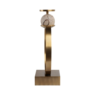 durant Smal Candle Holder W/marble Sphere - Al Rugaib Furniture