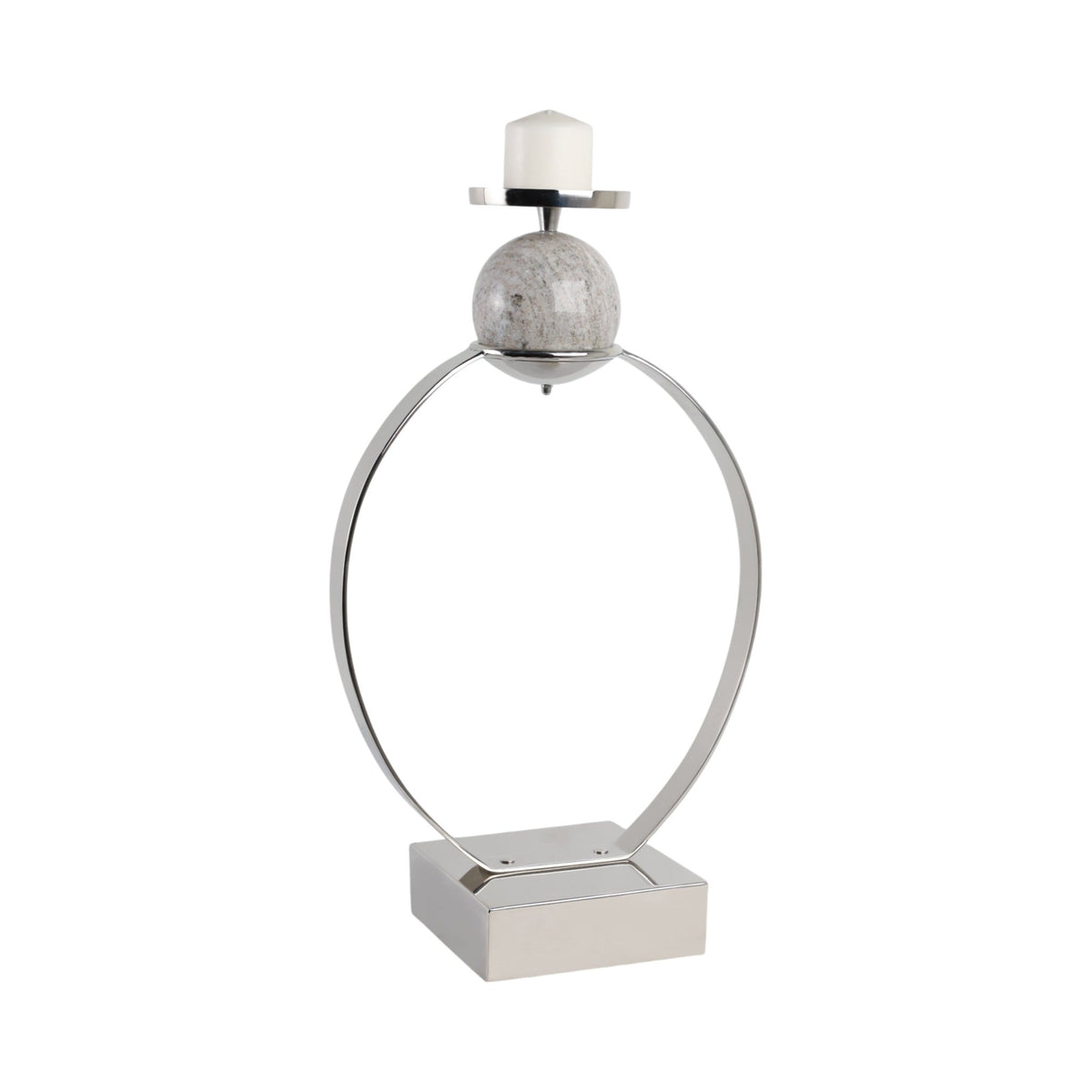 durant Smal Candle Holder W/marble Sphere Candle Holders| Sagebrook Home