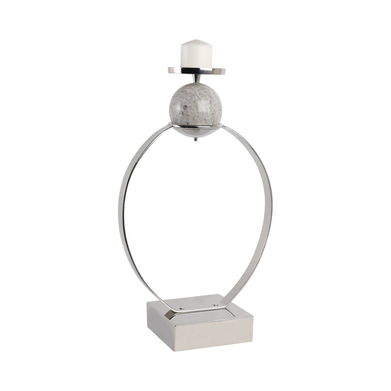 durant Smal Candle Holder W/marble Sphere - Al Rugaib Furniture